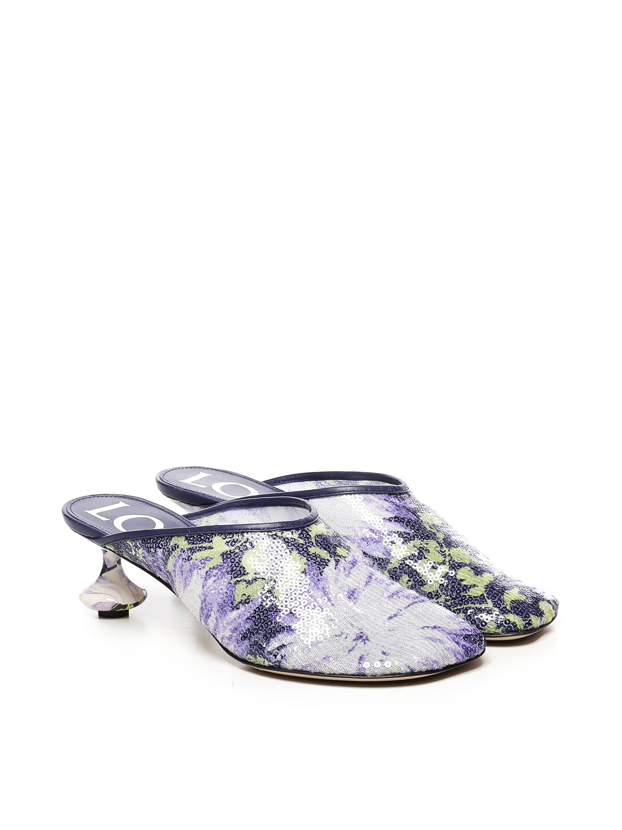 Loewe Sandals Purple Polyester