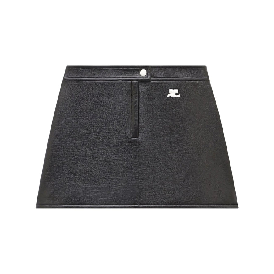 Courrèges A-Line Skirt Black Cotton 88