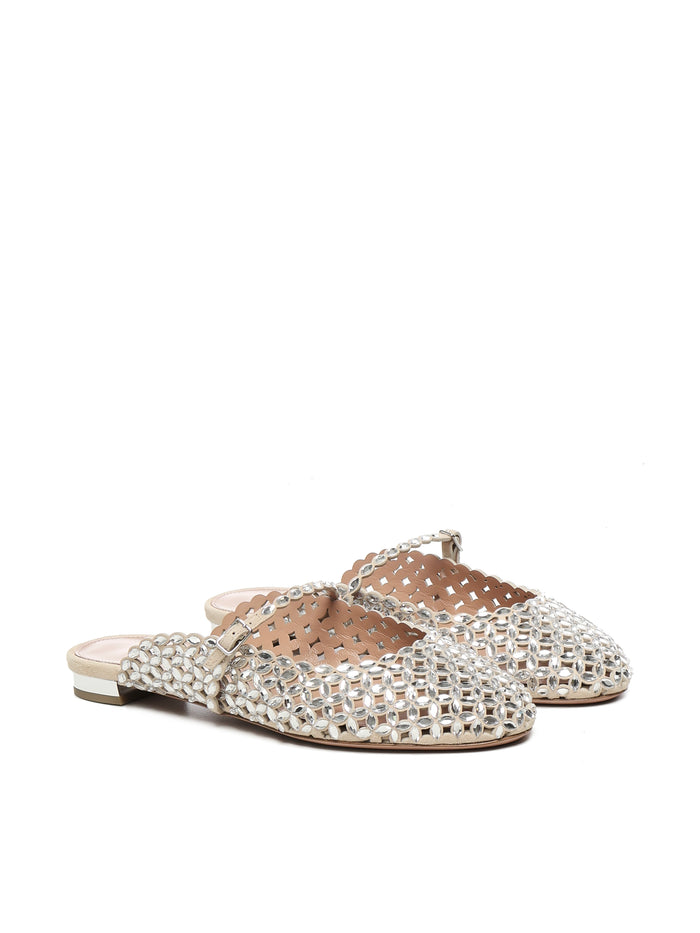 Aquazzura Sandals Nude Suede