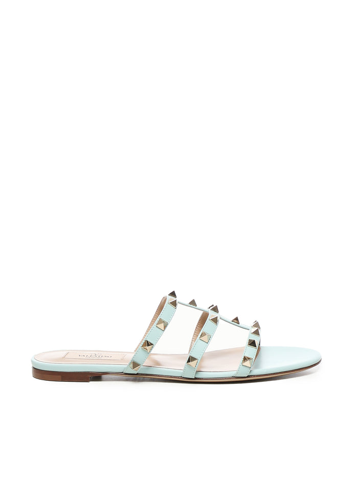 Valentino Garavani Sandals Aquamarine Calfskin