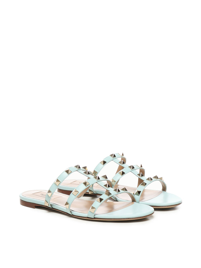 Valentino Garavani Sandals Aquamarine Calfskin