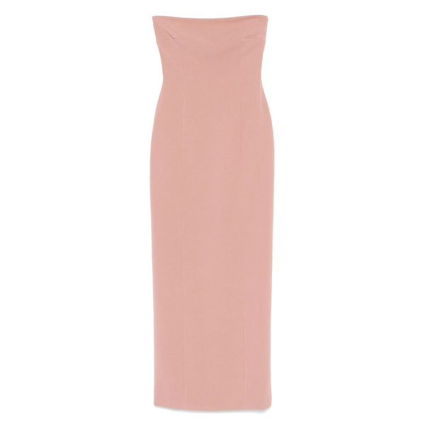 Dress Off-Shoulder Pink Polyester Day
