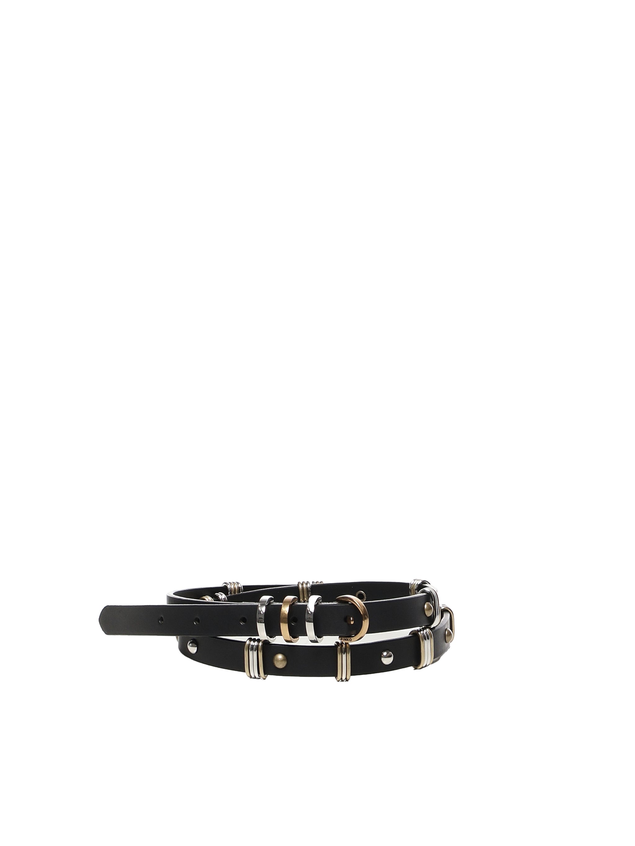 Pinko Belts Black Cowskin