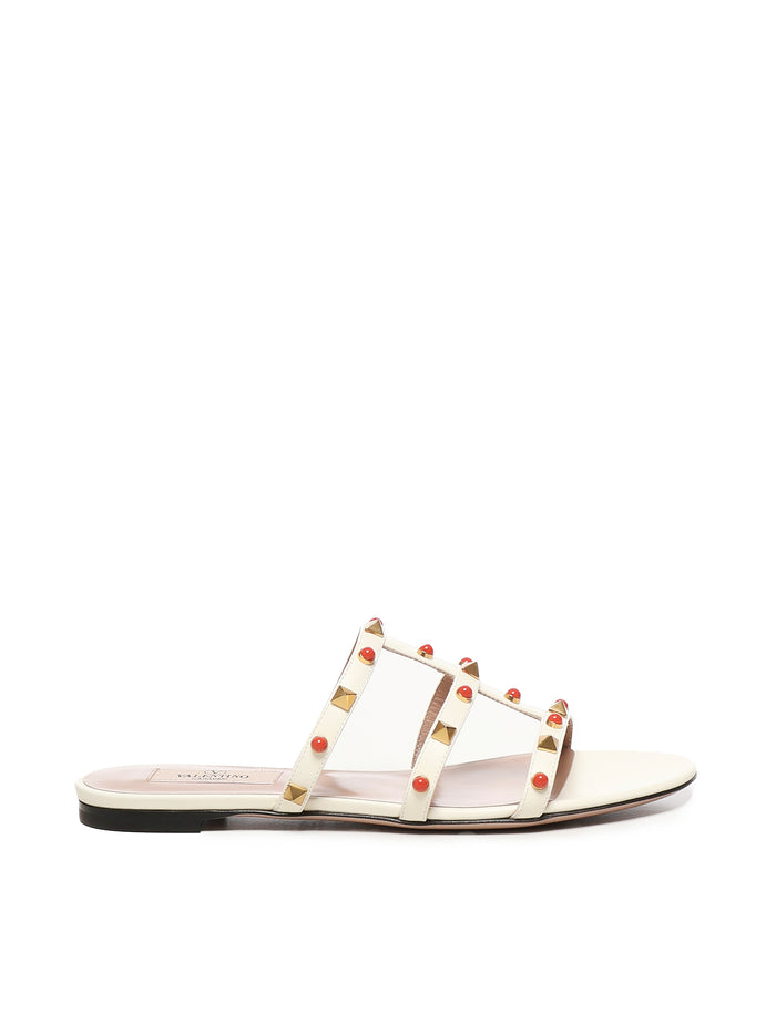 Valentino Garavani Sandals White Calfskin
