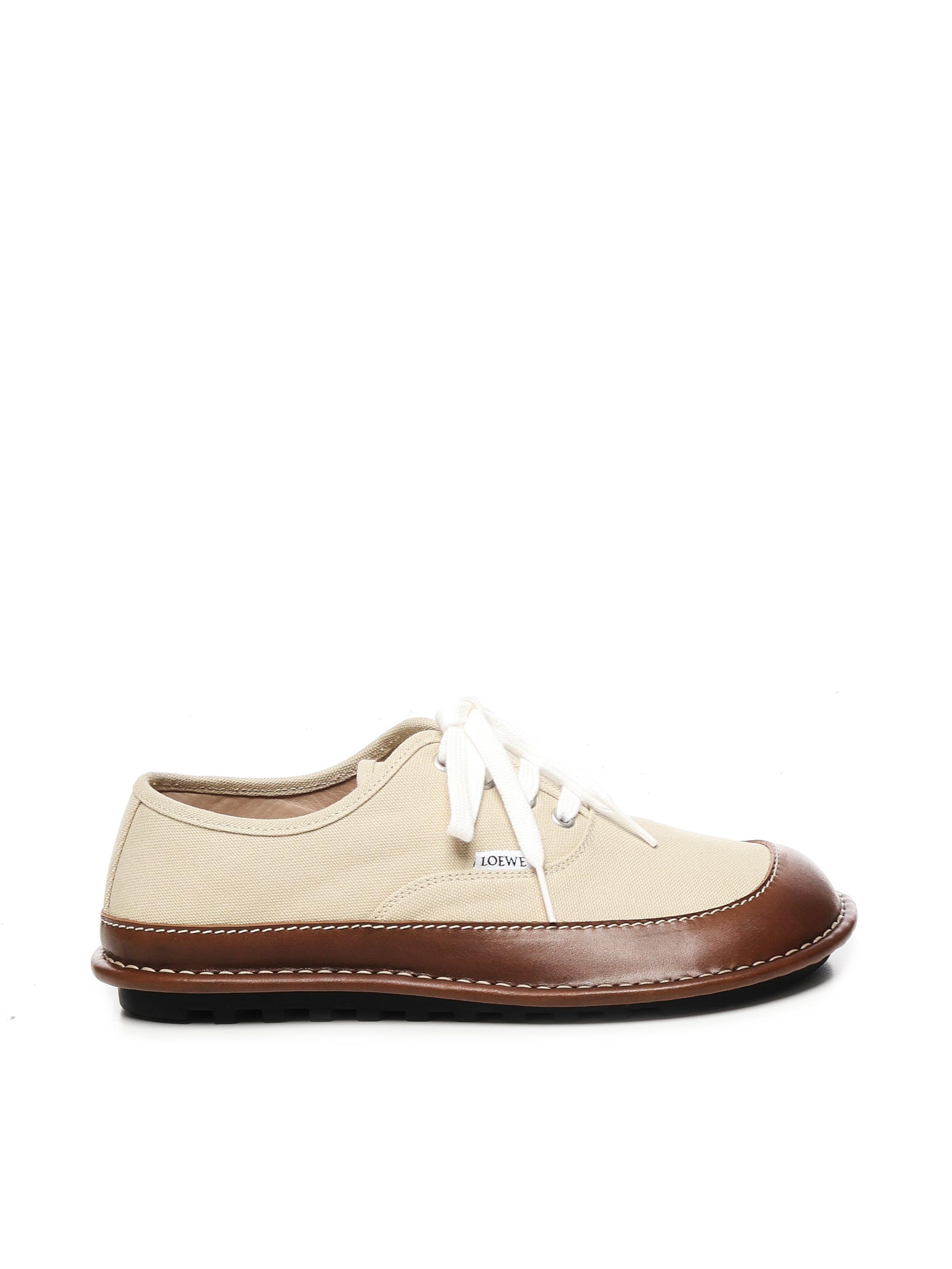 Loewe Sneakers Beige/brown Canvas/calfskin