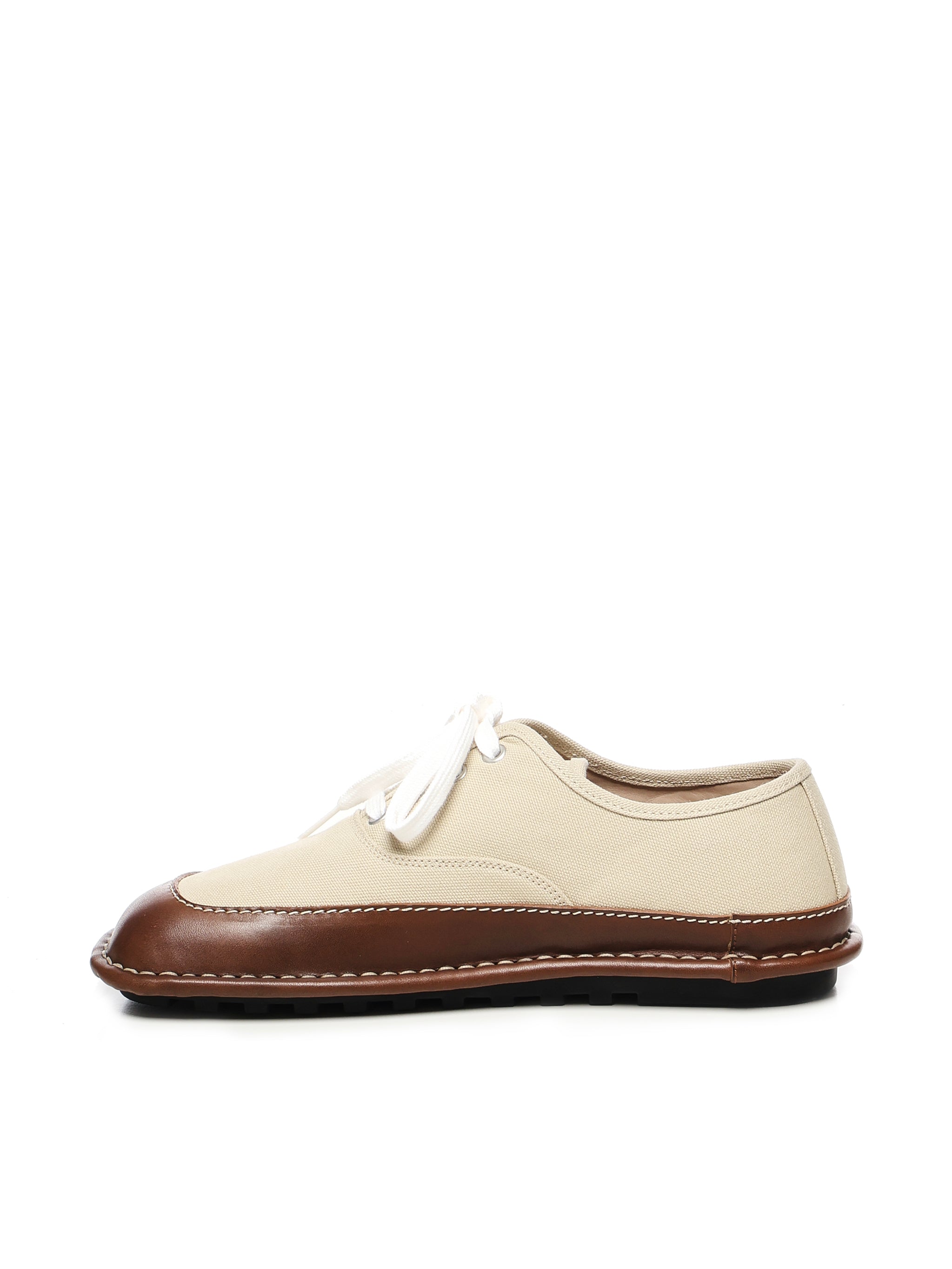 Loewe Sneakers Beige/brown Canvas/calfskin