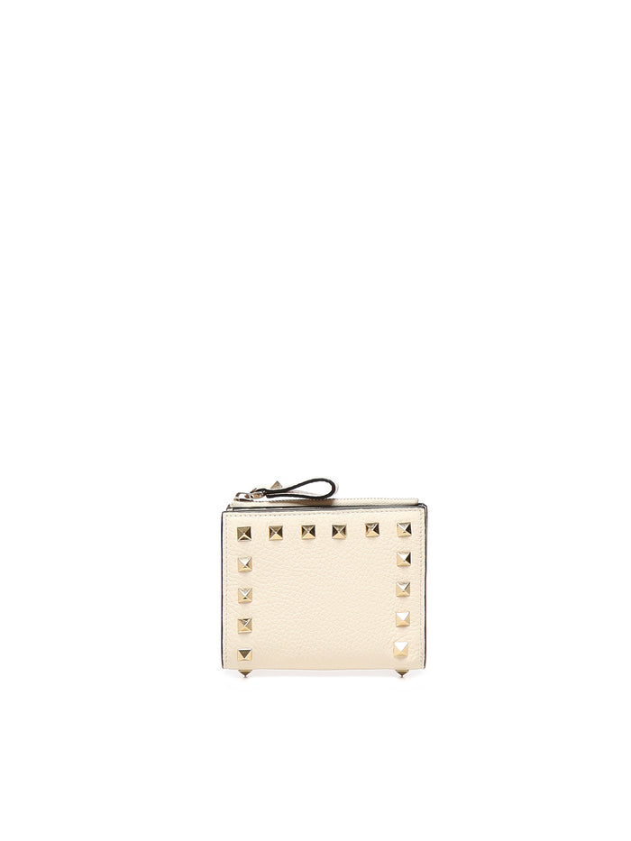 Valentino Garavani Wallets Light Ivory Calfskin