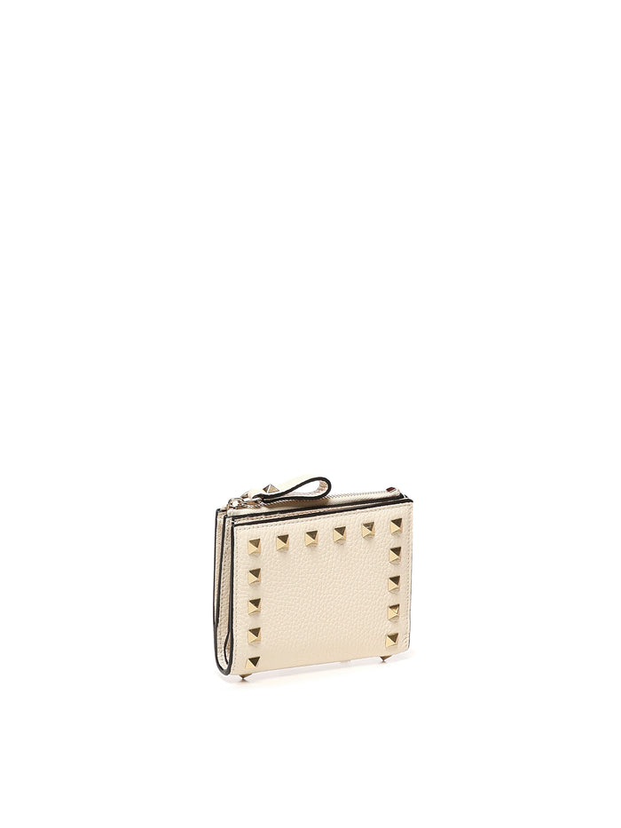 Valentino Garavani Wallets Light Ivory Calfskin