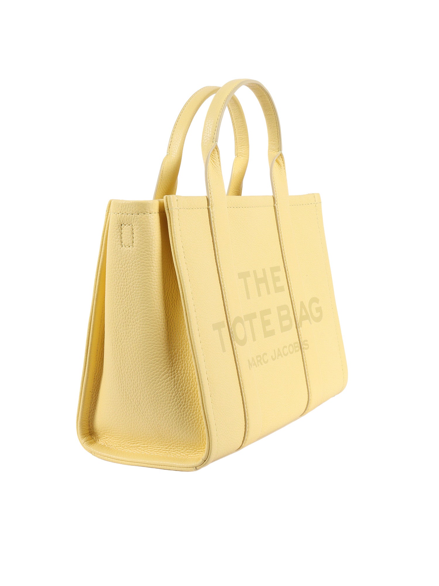 THE MEDIUM TOTE Yellow Cow Leather Handbag