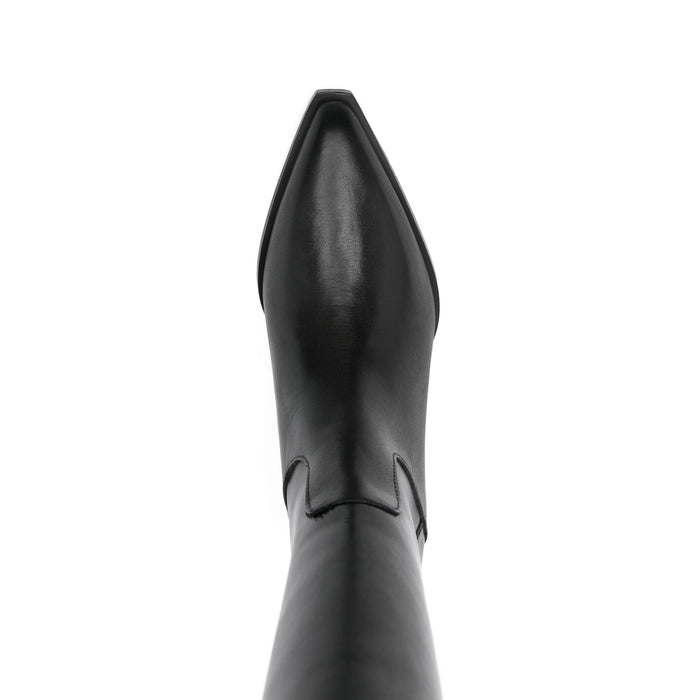 Shoes Poeve Black Calf Leather: 100
