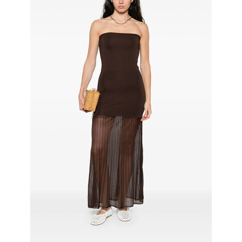 Dress Malina Brown Polyester: 25