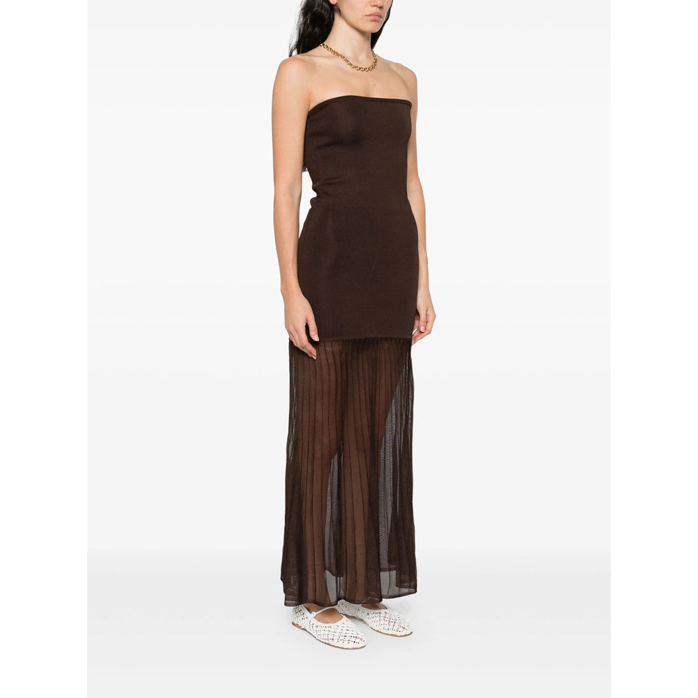Dress Malina Brown Polyester: 25