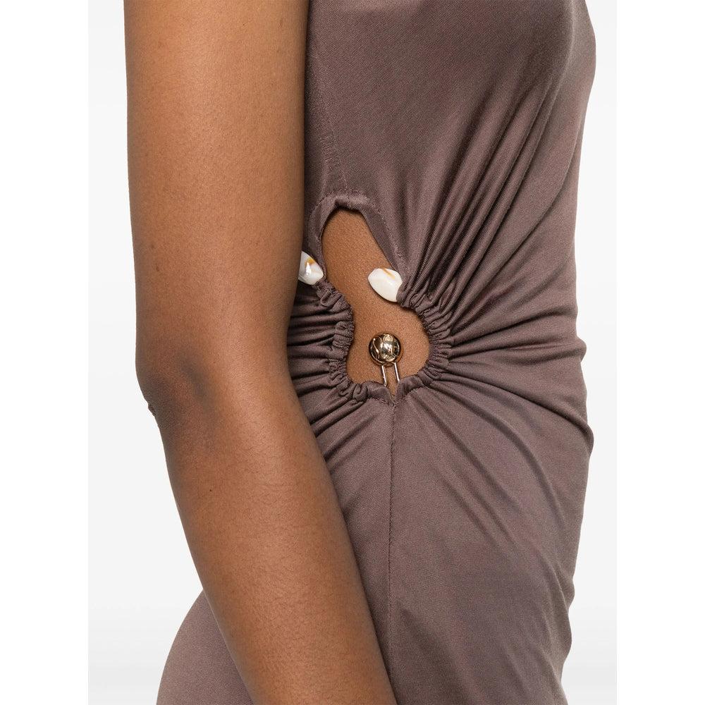 Dress Malina Brown Cotton: 21