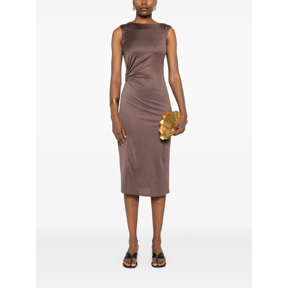 Dress Malina Brown Cotton: 21