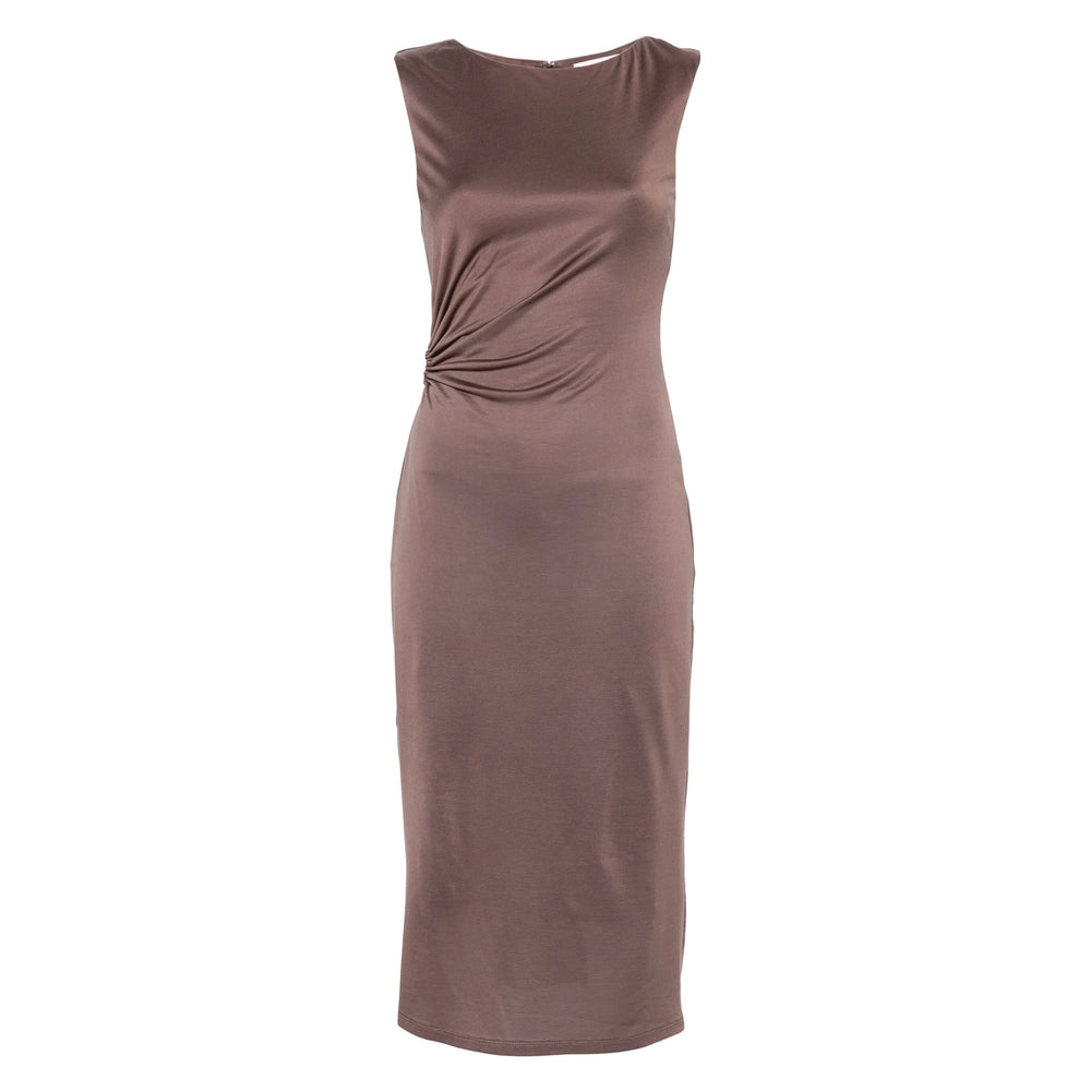 Dress Malina Brown Cotton: 21