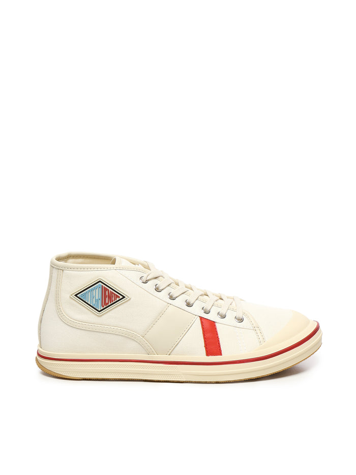 Bottega Veneta Sneakers Off-white Cotton/calfskin