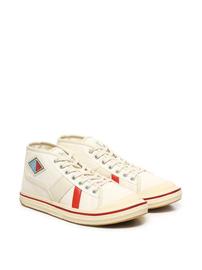 Bottega Veneta Sneakers Off-white Cotton/calfskin