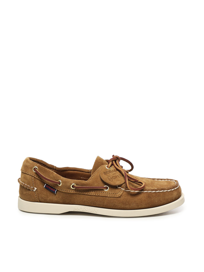 Sebago Flat Shoes Curry Yellow Suede