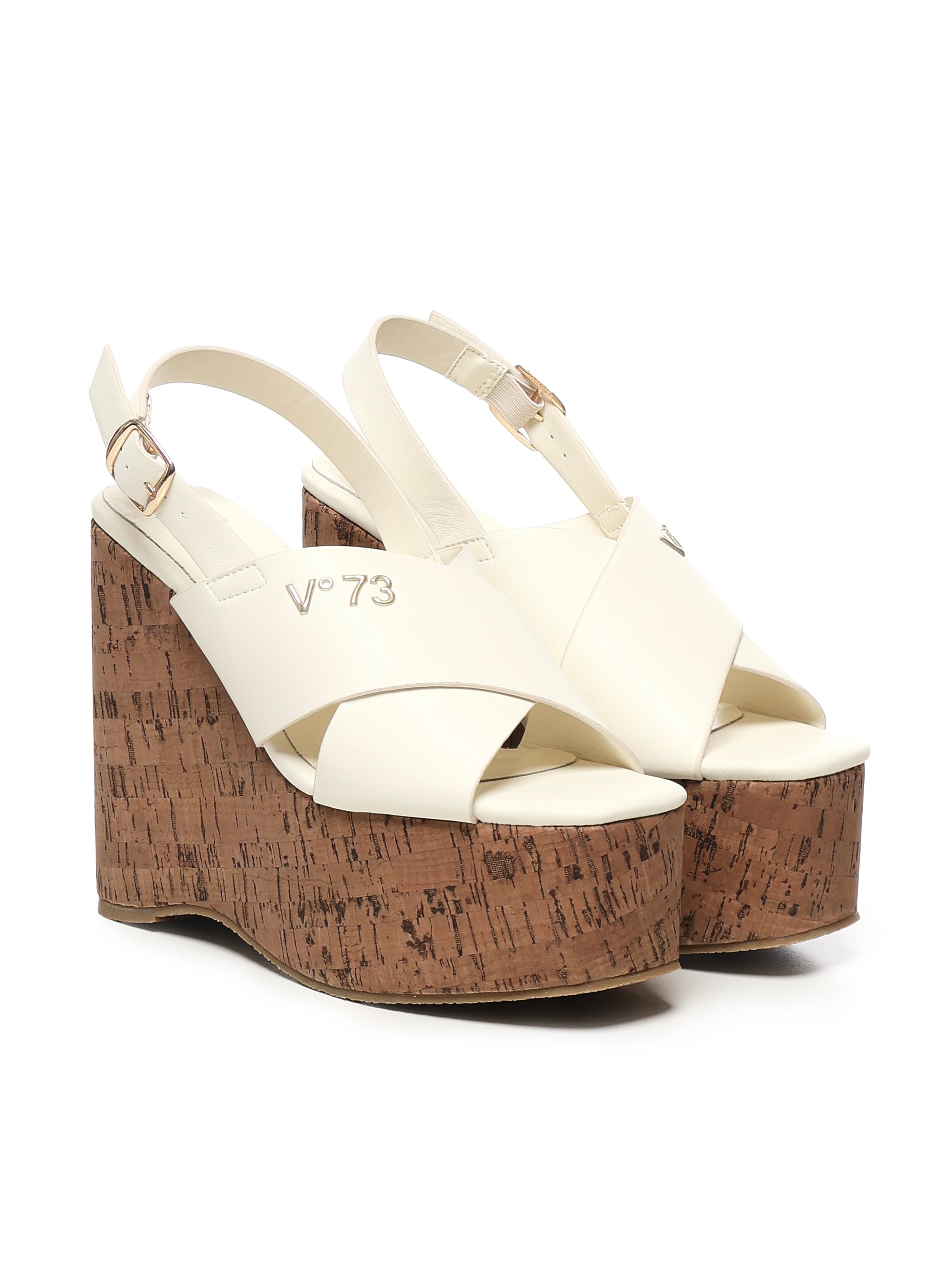 V° 73 Sandals Beige Polyurethane
