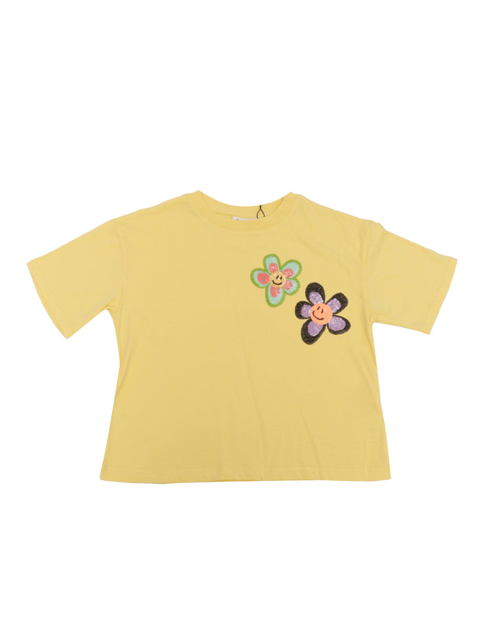 Reinette T-shirts Short sleeves Yellow Cotton Organic T-shirt