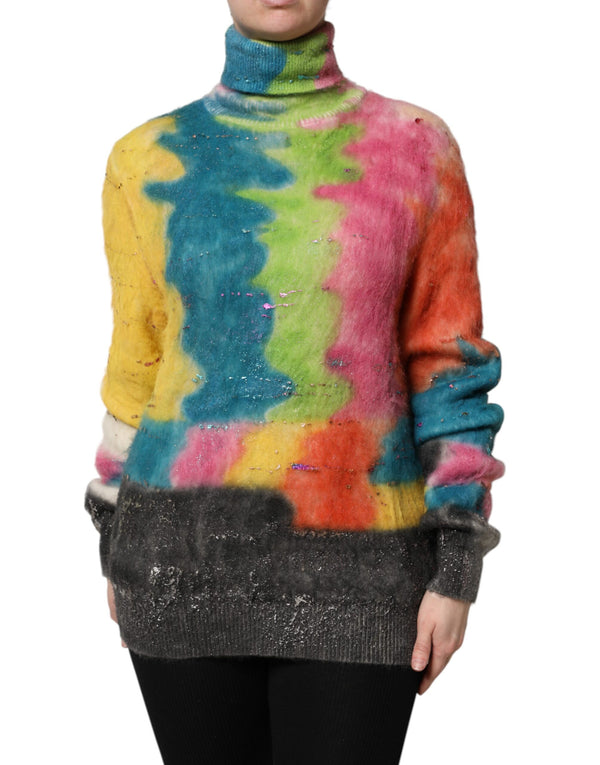 Dolce & Gabbana 66% Mohair 29% Nylon 5% Wool sweater in multicolor
