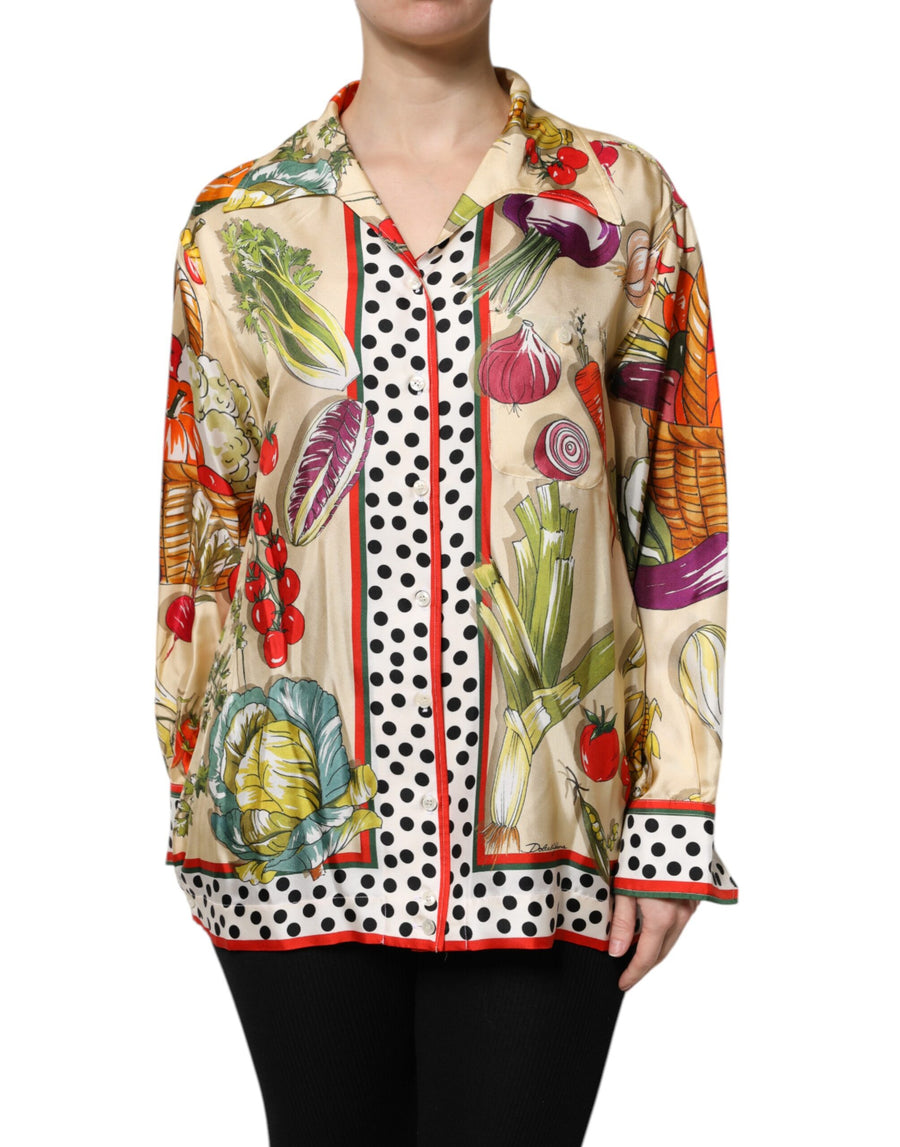 Dolce & Gabbana 100% Silk blouse in multicolor