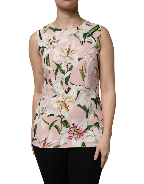 Dolce & Gabbana 95% Viscose 5% Elastane tank top in pink