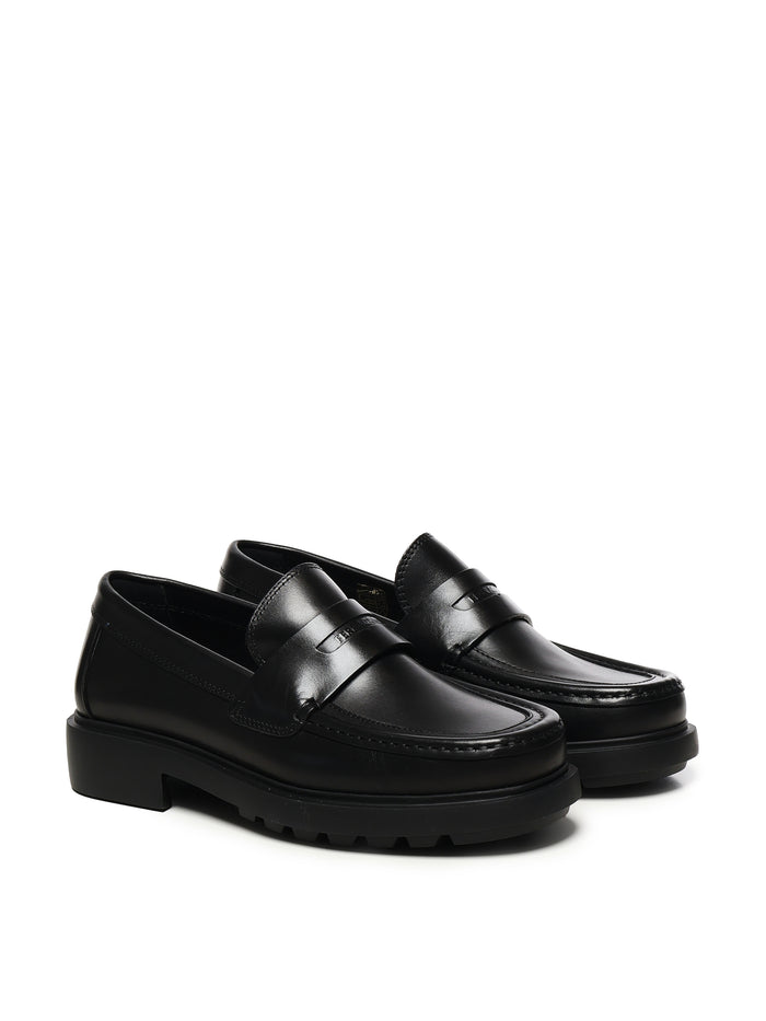 Ferragamo Flat Shoes Black Calfskin