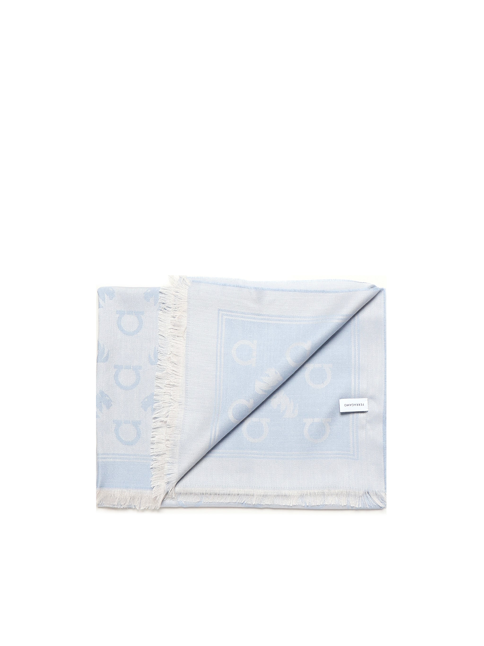 Ferragamo Scarfs Blue Lyocell