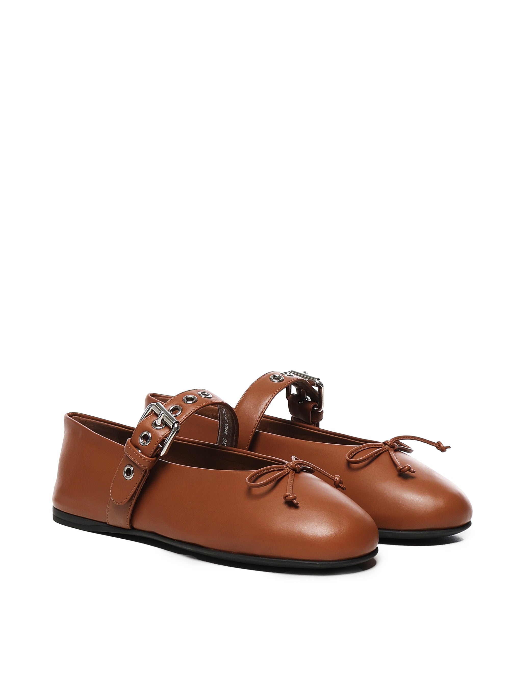 Miu Flat shoes Brandy Calfskin