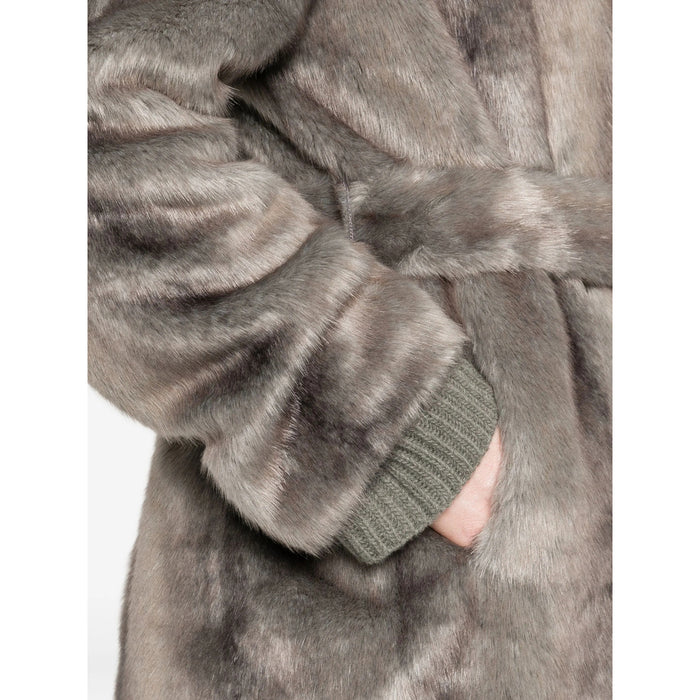 Skirt Thelaurent Grey Artificial Fur: 100