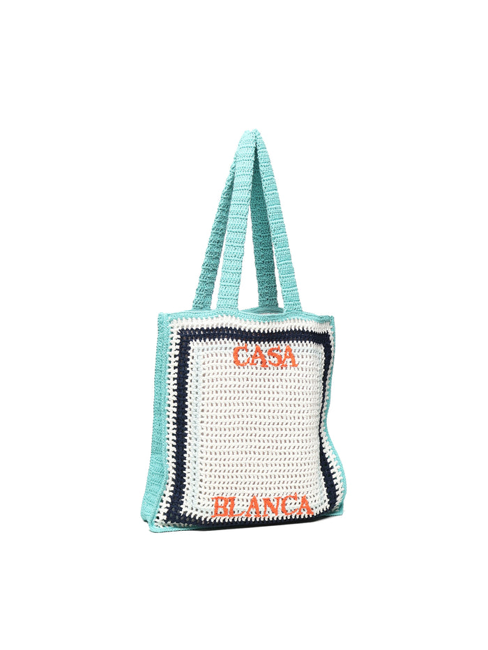 Casablanca Bags White/blue/light Blue Cotton