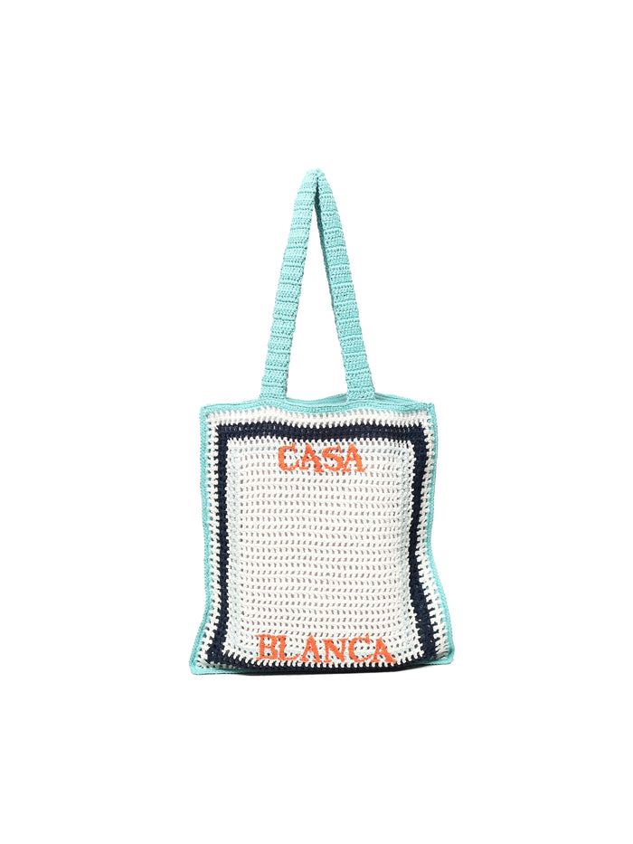 Casablanca Bags White/blue/light Blue Cotton