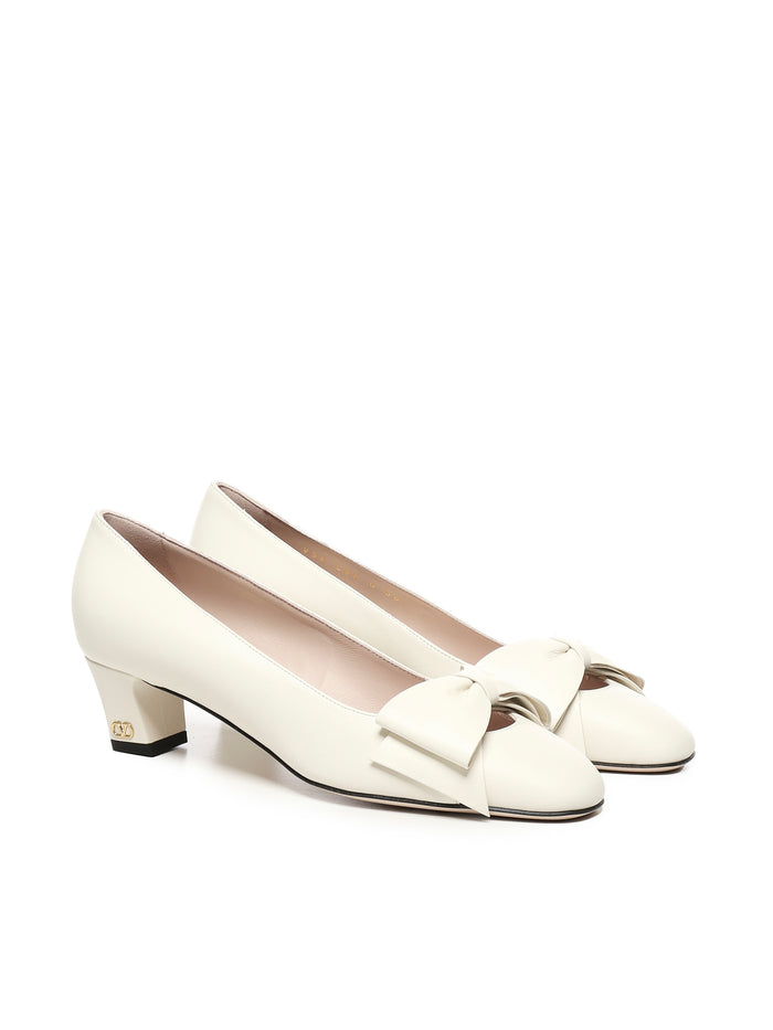 Valentino Garavani With Heel White Goatskin