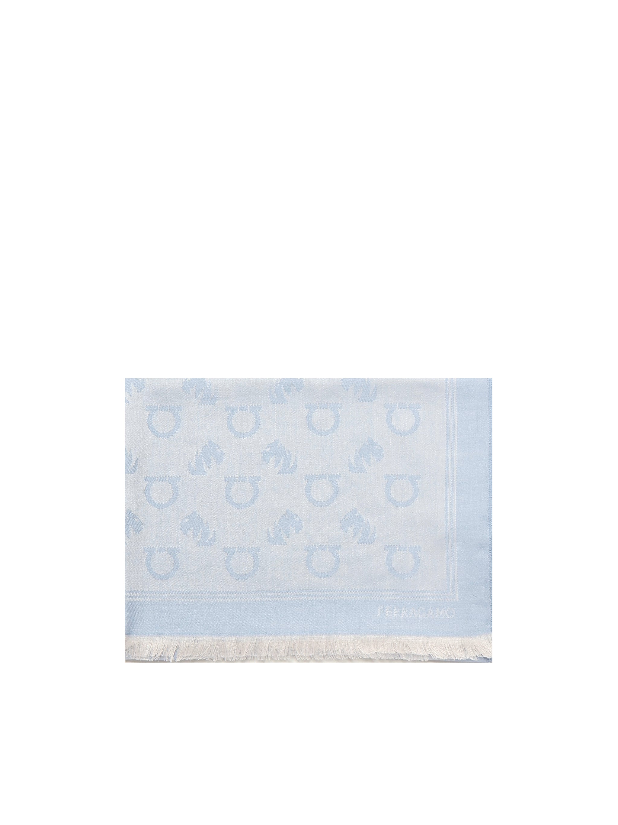 Ferragamo Scarfs Blue Lyocell