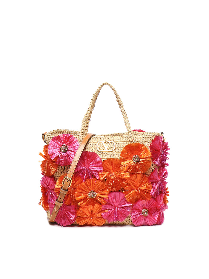 Valentino Garavani Bags Beige, Orange, Fuchsia Viscose
