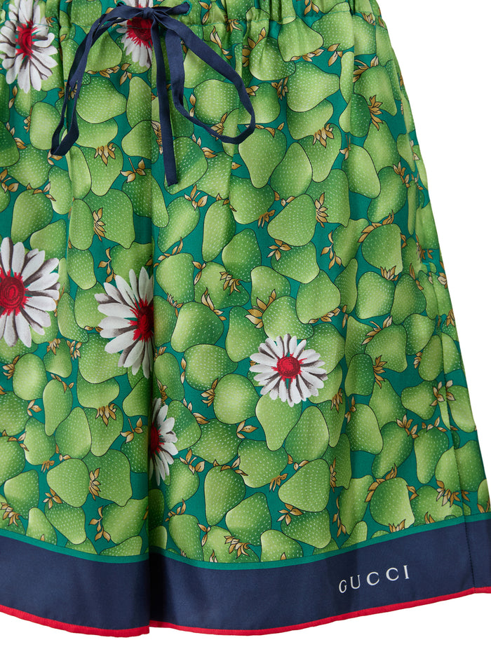 Gucci 100% Silk shorts in green — view 2