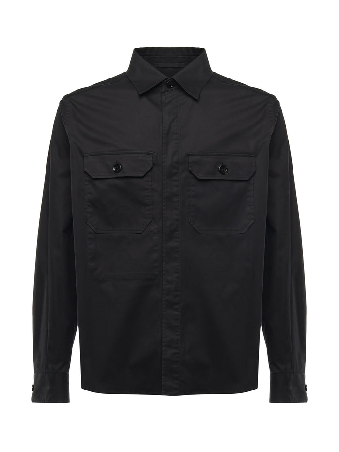 Zegna Shirts Black Cotton