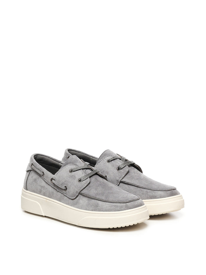 By Byblos Flat Shoes Grey Polyurethane