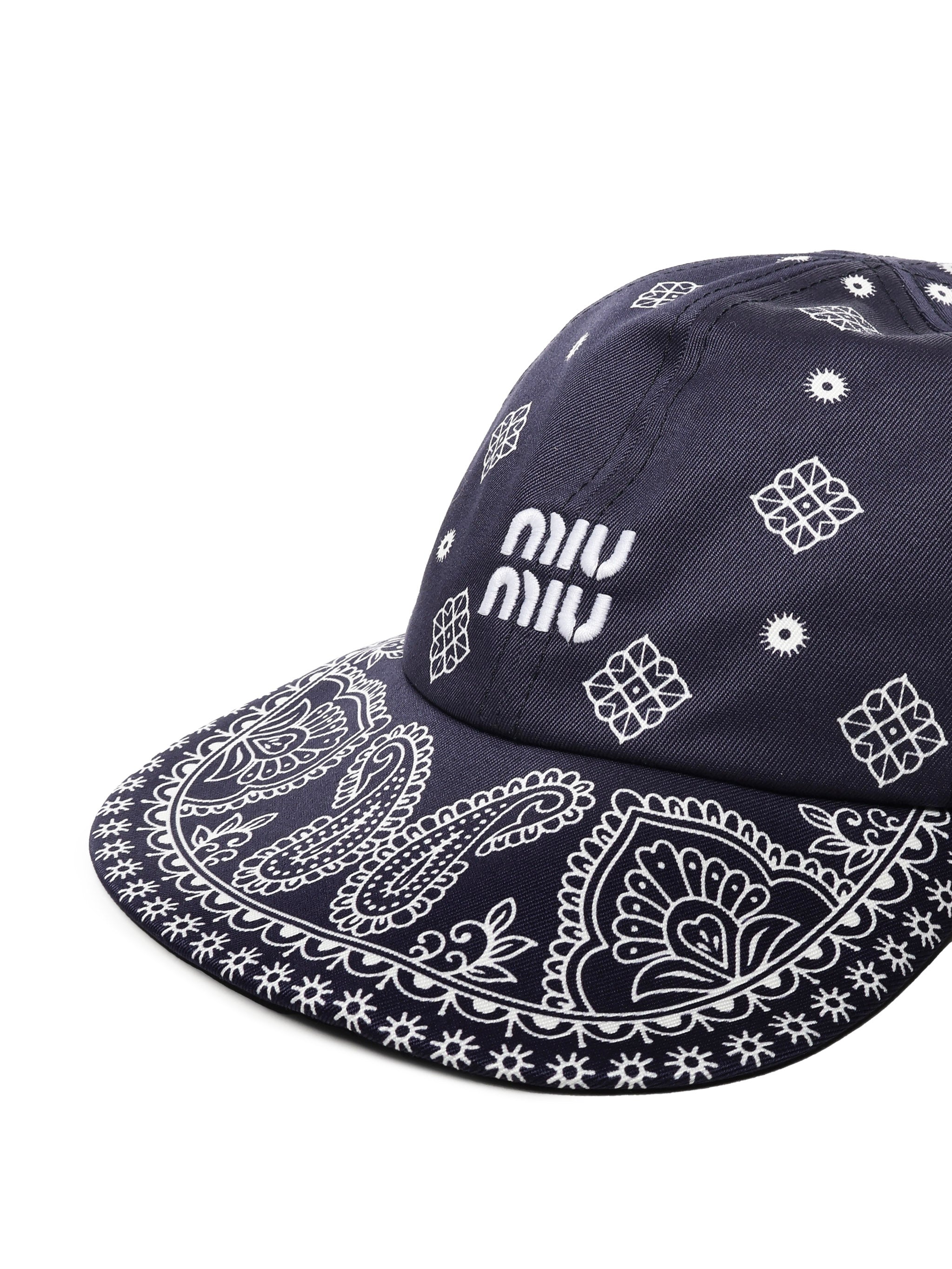 Miu Hats Blue Cotton