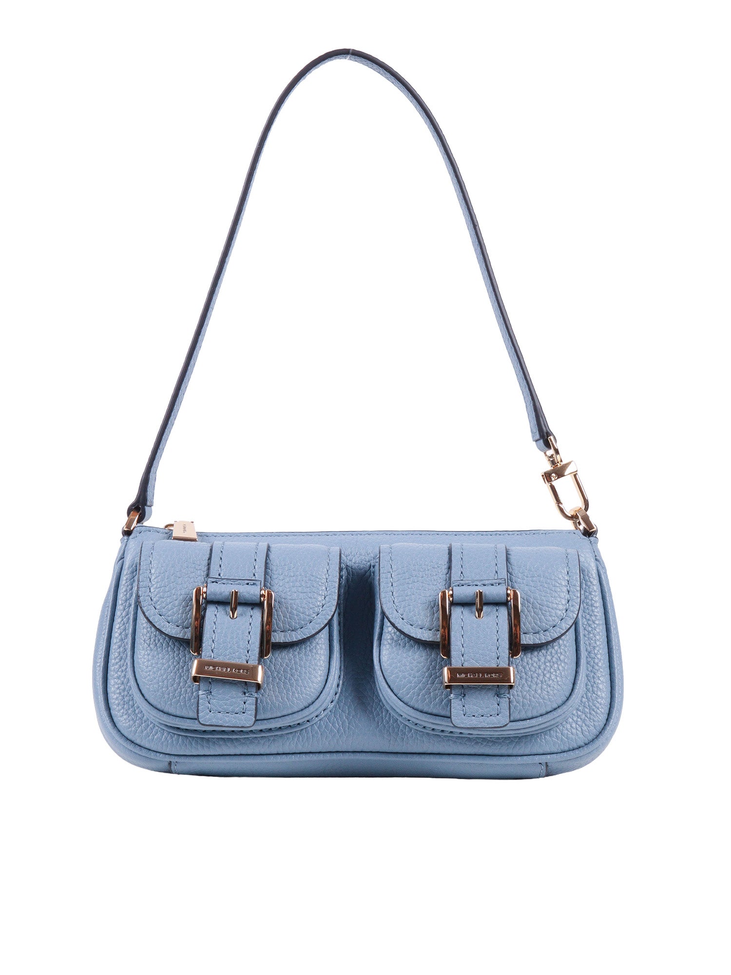 SM CONV POUCHETTE Light Blue Cow Leather Handbag