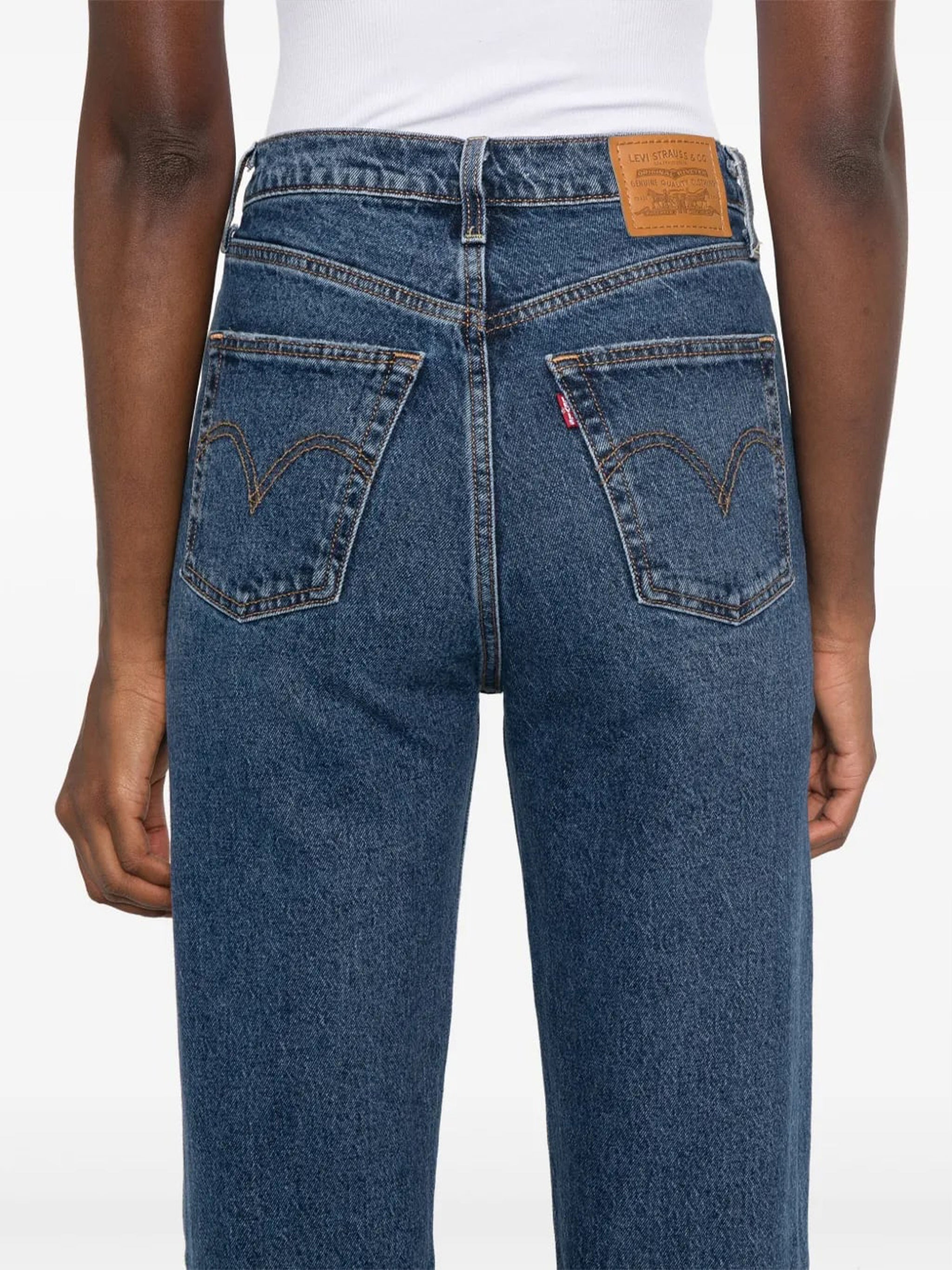 Ribcage Straight Ankle Blue Jean