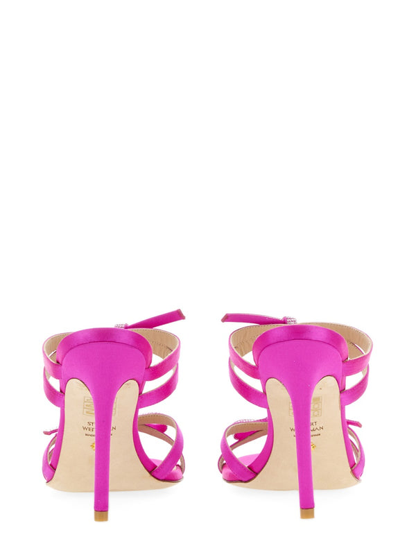 Sandal Slide With Bow Detail Fuchsia