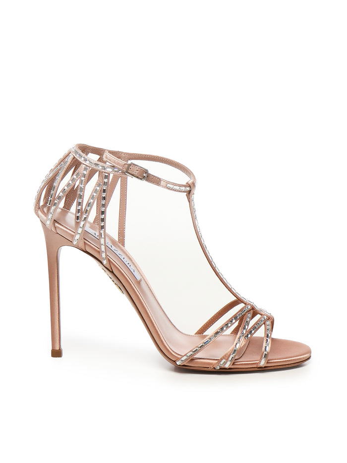 Aquazzura Sandals Pink Satin
