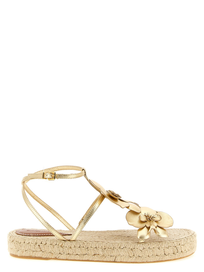 Orchid sandals Gold Leather