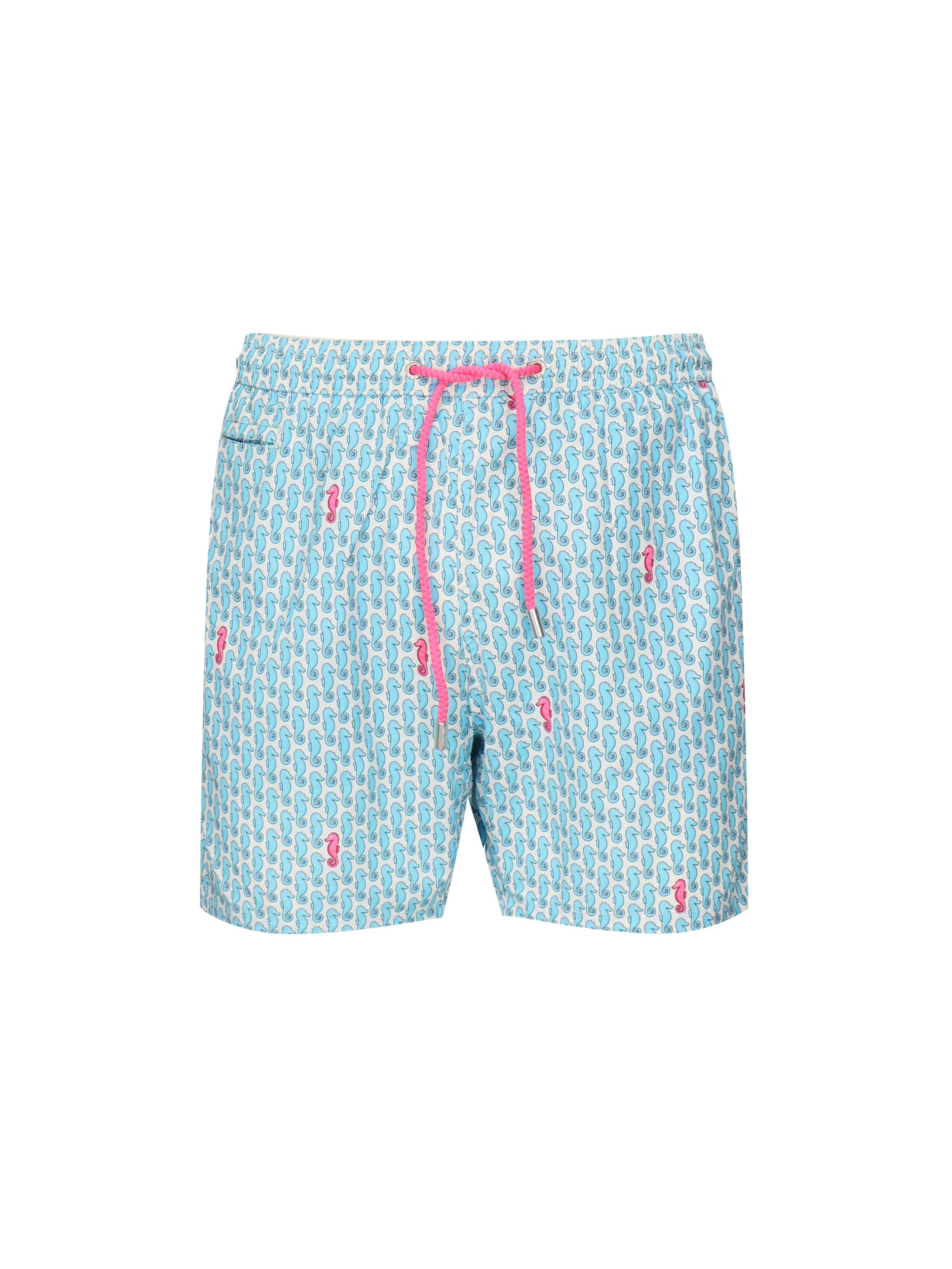 Mc2 Saint Barth Sea Clothing Light Blue/fuchsia Polyester