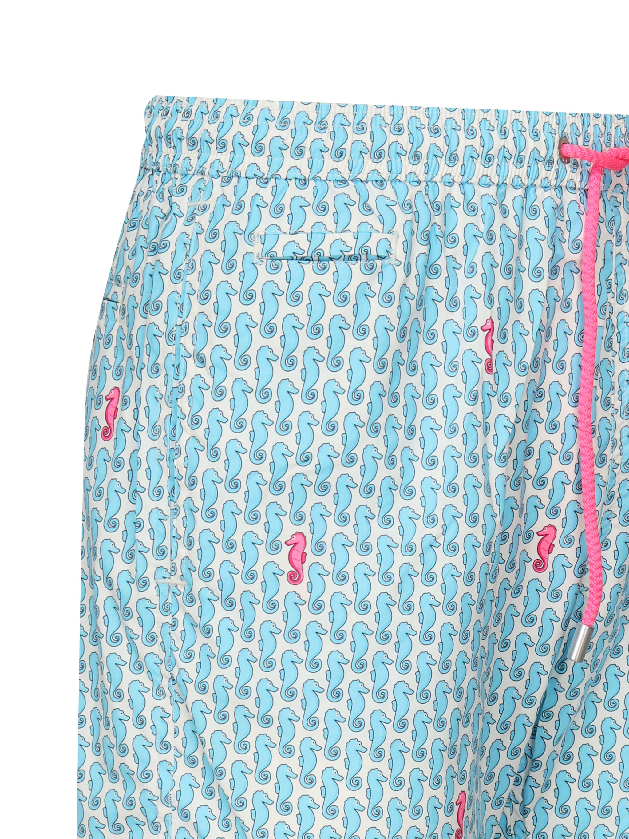 Mc2 Saint Barth Sea Clothing Light Blue/fuchsia Polyester