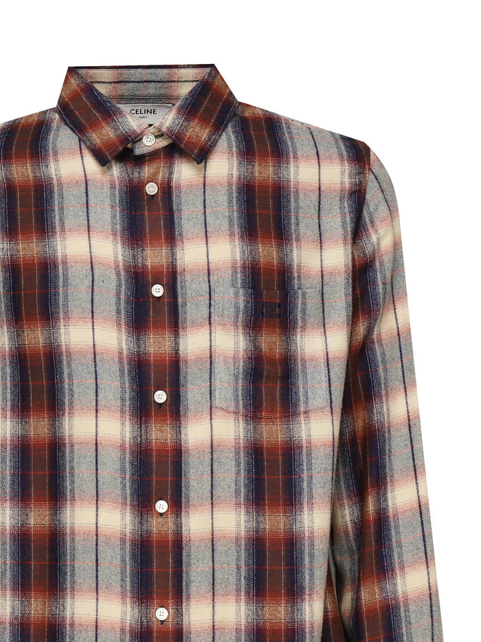 Céline Shirts Vanilla/navy/red