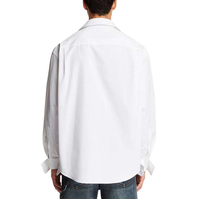 Cotton Logo Shirt White