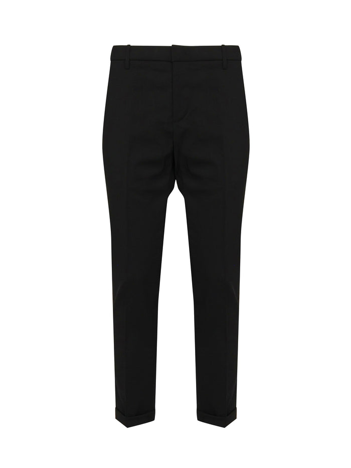 Dondup RTW Black Viscose Polyamide Elastane